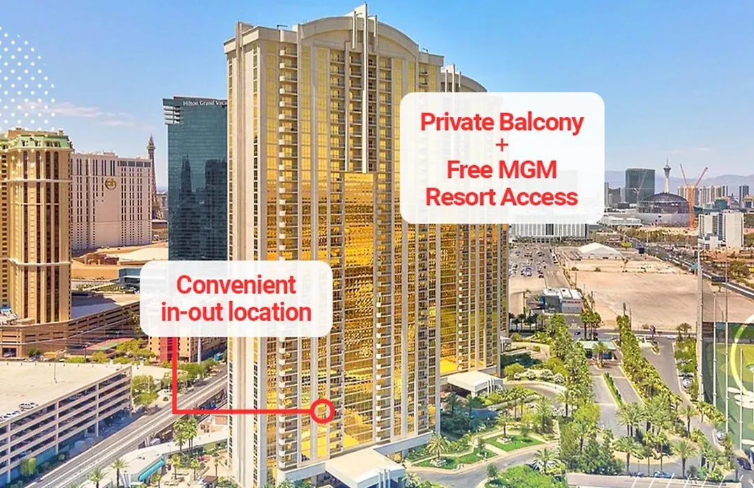 Lady Luck'S Vista - Private Balcony - Full Kitchen - Two Full Baths - Jetted Tub - Full Mgm Grand Resort Access W No Resort Fee At Mgm Signature-1